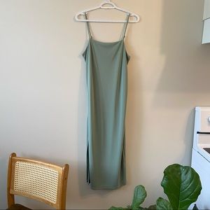H&M Sage Green Maxi Dress - size small